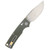 Vosteed Porcupine Modswap Folder Stonewash 154CM Blade Green Micarta Handle A3104