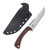 Work Tuff Gear Devilhorn Natural Canvas Micarta Grip Handle Satin AEB-L Blade Black Kydex Sheath AEBL-SNCMB