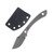 Work Tuff Gear Light Foot Black G-10 Grip Handle Dark River Washed K329 Blade Black Carbon Fiber Kydex Sheath K329-DRWBG10CF