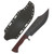 Work Tuff Gear V-44X Brown Canvas Micarta Handle Hand Rub APO SK85 Blade OD Green Kydex Sheath SK85-HRAPOBCMODG