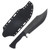 Work Tuff Gear  V-44X Black Textured Grip Handle Dark Washed SK85 Blade Black Kydex Sheath SK85-DWBB