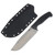 Work Tuff Gear Wolverine Gen 2 Black Textured Grip Handle Satin K329 Blade Black Kydex Sheath K329-SBTB