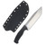 Work Tuff Gear Wolverine Gen 2 Black Textured Grip Handle Satin K329 Blade Black Kydex Sheath K329-SBTB