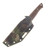 Work Tuff Gear Ninjuko Gen 2 Natural Canvas Micarta Handle Splatter AEB-L Blade Camo Kydex Sheath AEBL-SPNCNC