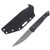 Work Tuff Gear Black Gator Grip Handle Satin AEB-L Blade Black Carbon Fiber Kydex Sheath AEBL-SBGBCF