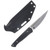 Work Tuff Gear Black Gator Grip Handle Satin AEB-L Blade Black Carbon Fiber Kydex Sheath AEBL-SBGBCF