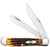 Case XX Kinfolks Jigged Molasses Bone Trapper Folding Knife CA12770