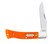 Case XX Carbon Steel Persimmon Orange Gator Jigged Bone Axe Handle Folding Knife CA38076