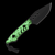 Heretic Kobold Bowie Fixed Blade DLC with Glow Carbon Fiber Handle Magnacut Blade H065-6A-GLOCF