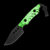 Heretic Kobold Bowie Fixed Blade DLC with Glow Carbon Fiber Handle Magnacut Blade H065-6A-GLOCF