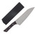 Microtech 8in Chef Knife Stonewash Standard Blade Black Cherry G-10 Handle MT300010BC