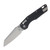 Microtech MSI Mini RAM-LOK Folding Knife STNWSH Standard Fluted Aluminum Black MT210M10FL