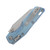 Microtech MSI Mini RAM-LOK Folder MS STNWSH Ice Blue Fluted TI W/Blue Accent MT210M10FLMS7