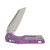 Microtech MSI Mini RAM-LOK Folder MS STNWSH Purple Haze Frag TI W/ Purple Accent MT210M10FRMS6