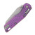 Microtech MSI Mini RAM-LOK Folder MS STNWSH Purple Haze Frag TI W/ Purple Accent MT210M10FRMS6