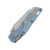 Microtech MSI Mini- RAM-LOK Folder MS STNWSH Ice Blue Frag TI W/ Blue Accent MT210M10FRMS7