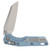 Microtech MSI Mini- RAM-LOK Folder MS STNWSH Ice Blue Frag TI W/ Blue Accent MT210M10FRMS7