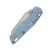Microtech MSI Mini- RAM-LOK Folder MS STNWSH Ice Blue Frag TI W/ Blue Accent MT210M10FRMS7