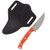 Microtech Akris Fixed Blade STNWSH Standard G-10 Ember Drk Chocolate Sheath MT9510EM1