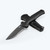 Benchmade Claymore Automatic Knife Serrated Black Cerakote Drop Point/Black Grivory AUBM9070SBK-02