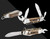 Boker Treebrand Camp Folding Knife Stag Handle D2 Blades
