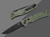 Boker Plus Large Strike Grivory Green OTS Auto 2.52in Black D2 Blade