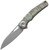 Dreamtech Camo Titanium M390 Flipper Button Lock Folding Knife