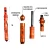 Lucky Jack Orange Emergency Fire Starter Multi-Tool 
