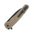 Pro Tech Malibu Textured Aluminum Bronze Handle DLC Black Magnacut Wharncliffe Blade PT5316