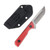 Voyage Bladeworks Outland Fixed Blade Red Anodized Aluminum - Satin D2 Blade VBOUTLANDRED