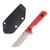 Voyage Bladeworks Outland Fixed Blade Red Anodized Aluminum - Satin D2 Blade VBOUTLANDRED