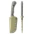 Toor Knives Limited Edition Neptune Brauler Green Micarta Fixed Blade