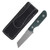 STRAIGHTLINE SCORER Green Burlap Canvas Micarta Magnacut Stonewash SLSC-GB