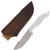 Koenig HELO Fixed Blade/Magnacut Brightwashed/White Smooth G-10 HELO121WG10