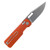 Vero Engineering Aura Drop Point Machine Satin Orange VAUDPMSOR