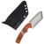 Beans Blades Mini Warrior Orange Paper Micarta Handle M390 Blade BBMWAROPM