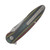 ABW Model 1 V7 Folding Knife G-10 Mexican Blanket - Stonewash Magnacut Bld ABWMODEL1G10MEXBLANKET