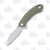 Artisan Cutlery Eterno Folding Knife  Curved OD Green G-10