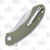 Artisan Cutlery Eterno Folding Knife  Curved OD Green G-10