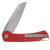 ABW Model 3 Manual Button Lock Folder Red G-10 Handle Magnacut Blade ABWMODEL3G10RED