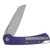 ABW Model 3 Manual Button Lock Folder Purple G-10 Magnacut Blade ABWMODEL3G10PURPLE