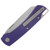 ABW Model 3 Manual Button Lock Folder Purple G-10 Magnacut Blade ABWMODEL3G10PURPLE