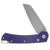 ABW Model 3 Manual Button Lock Folder Purple G-10 Magnacut Blade ABWMODEL3G10PURPLE