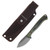 Red Crow Knife and Tool Nitro V EDC Fixed Blade with Green and Black Paper Micarta RCGBPM