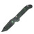 Microtech Auto L.U.D.T S/E Gen III Signature Series Smooth Topo Black/Parakeet Green Camo Handle Tanto Blade AUMT1136S-1 TPBKPGCS