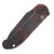 Microtech Auto L.U.D.T S/E Gen III Signature Series Smooth Topo Black/Orange Camo Handle Tanto Blade AUMT1136S-1 TPBKORCS