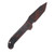 Microtech Auto L.U.D.T S/E Gen III Signature Series Smooth Topo Black/Orange Camo Handle Tanto Blade AUMT1136S-1 TPBKORCS