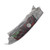 Vallotton Crescent Razor OTS Auto Vegas Forge Barbwire Blade Custom and Fat Carbon Dark Matter Scales VKCRRZDM