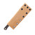 Lishen Knives Little Fowl Fixed Blade SF Matte Brown-Black Canvas Micarta Handle Brass Pins LKLFMBNBKCM