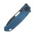 Vosteed Zander Vanchor Lock Folding Knife Black Stonewash/Blue Aluminum A4603